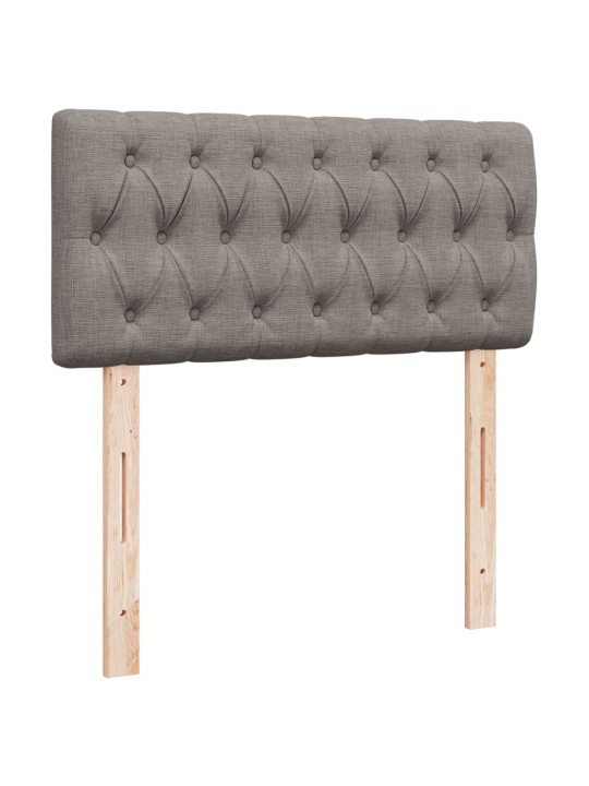 Box spring postel s matrací taupe 90x200 cm textil