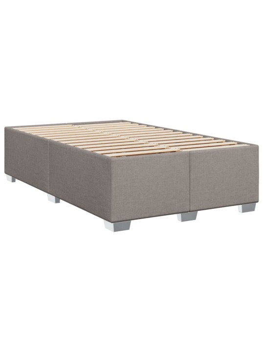 Box spring postel s matrací taupe 90x200 cm textil