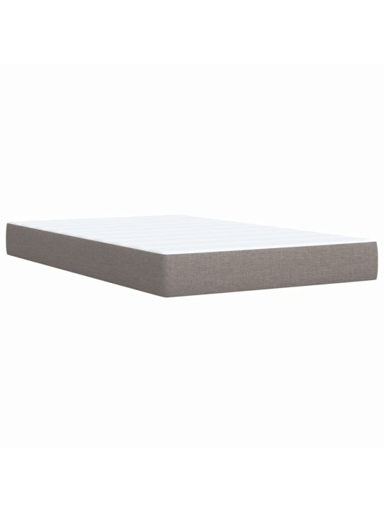 Box spring postel s matrací taupe 90x200 cm textil