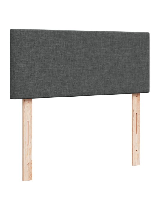 Box spring postel s matrací tmavě šedá 120x190 cm textil