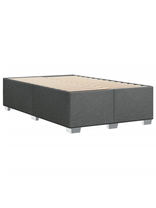 Box spring postel s matrací tmavě šedá 120x190 cm textil
