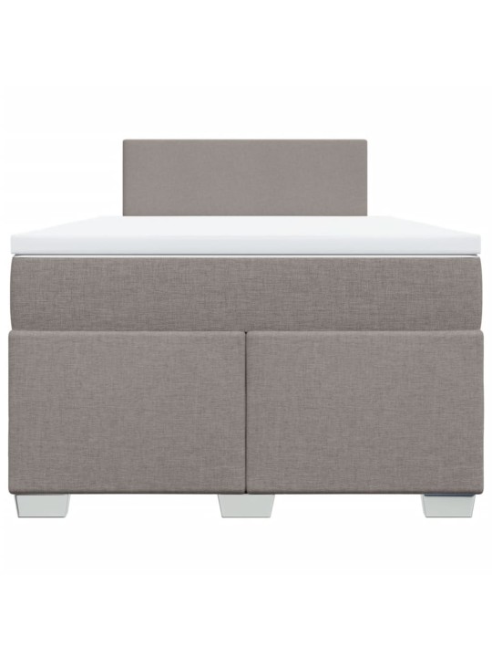 Box spring postel s matrací taupe 120x190 cm textil