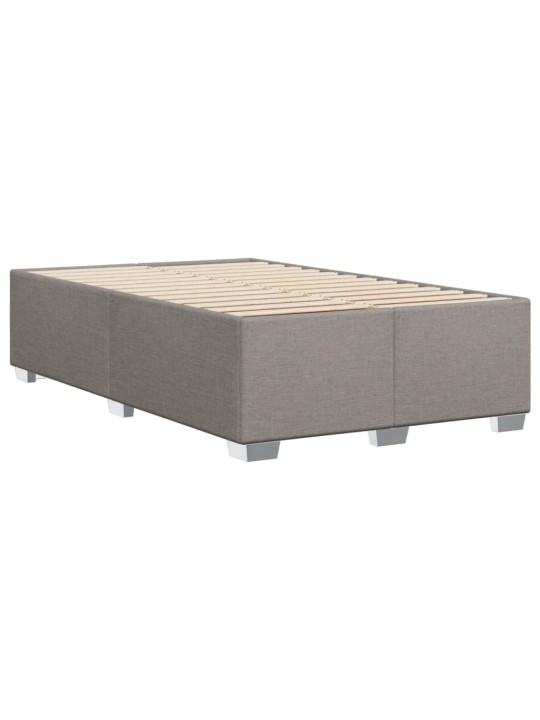 Box spring postel s matrací taupe 120x190 cm textil