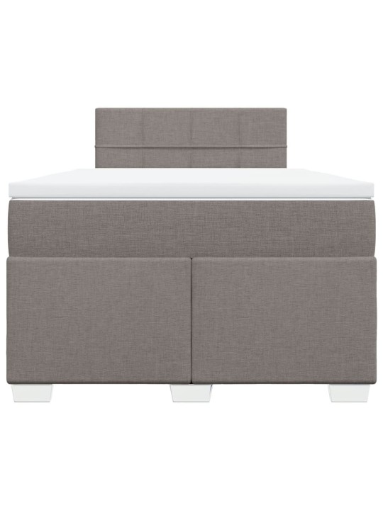 Box spring postel s matrací taupe 120x190 cm textil