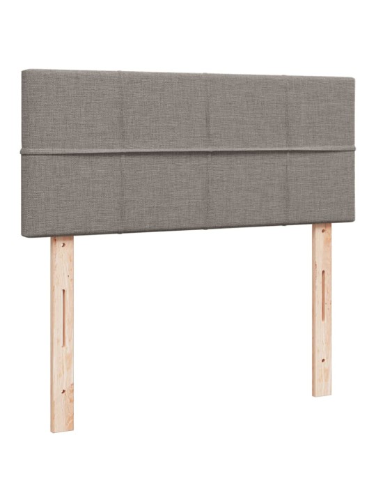 Box spring postel s matrací taupe 120x190 cm textil