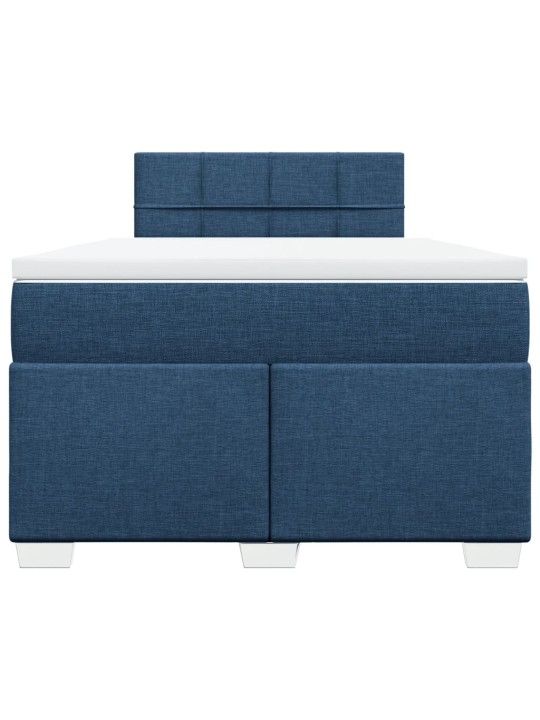 Box spring postel s matrací černá 120x190 cm textil