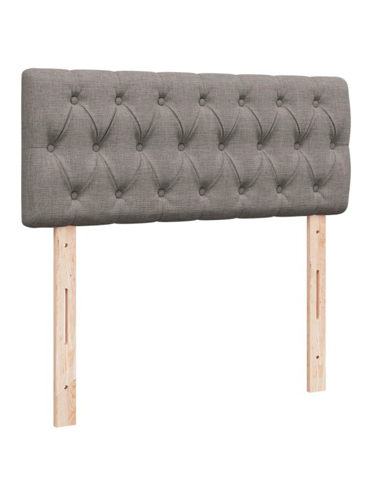 Box spring postel s matrací taupe 120x190 cm textil
