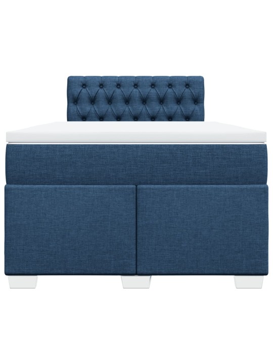 Box spring postel s matrací černá 120x190 cm textil