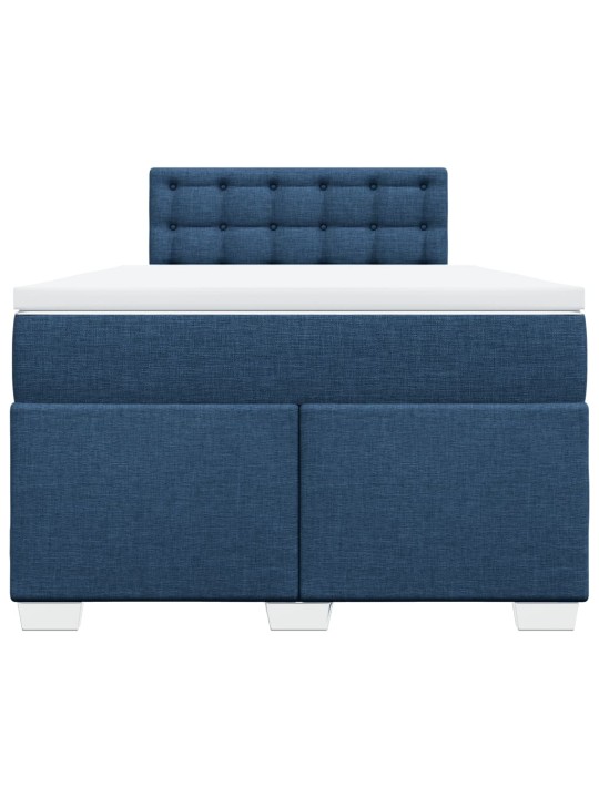 Box spring postel s matrací černá 120x190 cm textil