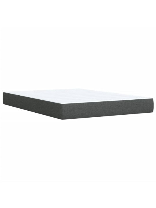 Box spring postel s matrací tmavě šedá 160x200 cm textil
