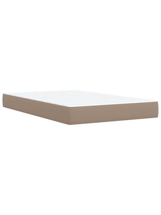 Box spring postel s matrací cappuccino 120x190 cm umělá kůže