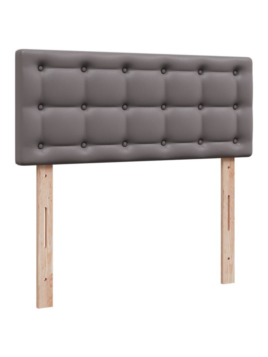 Box spring postel s matrací šedá 120x200 cm umělá kůže