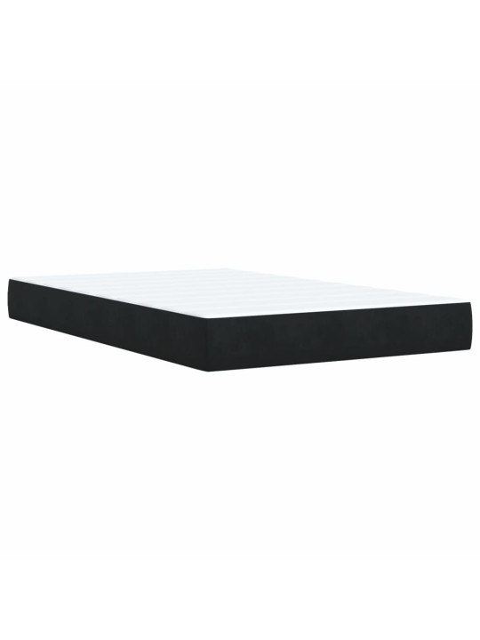 Box spring postel s matrací černá 120 x 190 cm samet