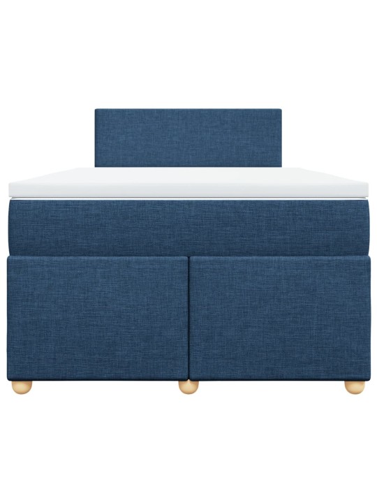 Box spring postel s matrací černá 120x190 cm textil