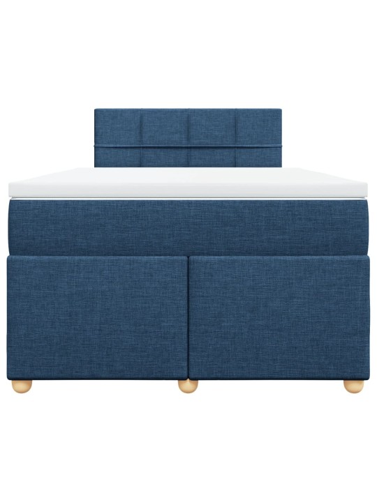 Box spring postel s matrací černá 120x190 cm textil