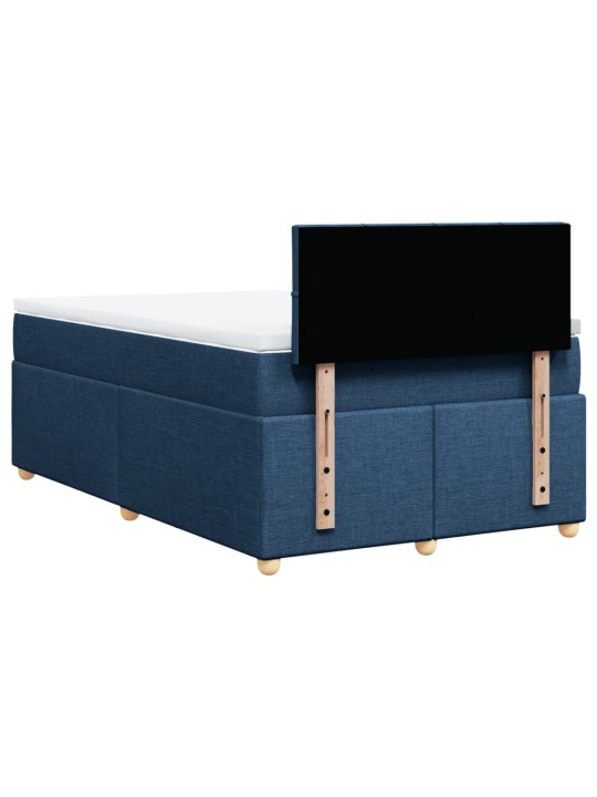 Box spring postel s matrací černá 120x190 cm textil
