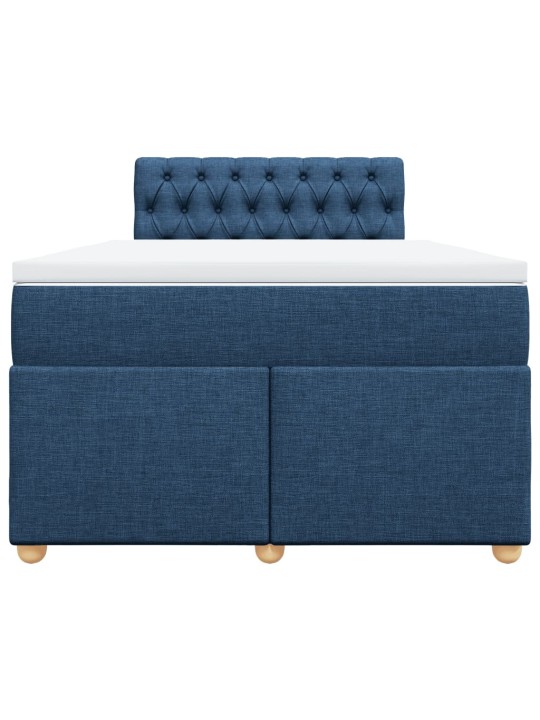Box spring postel s matrací černá 120x190 cm textil