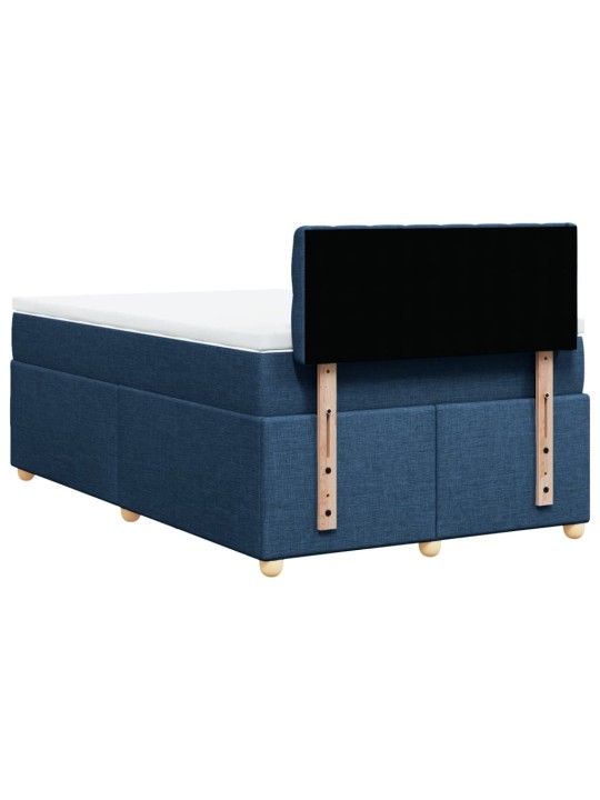 Box spring postel s matrací černá 120x190 cm textil