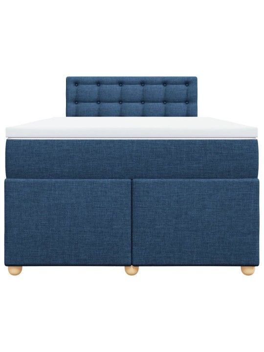 Box spring postel s matrací černá 120x190 cm textil