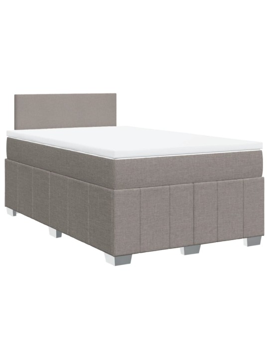 Box spring postel s matrací taupe 120x190 cm textil