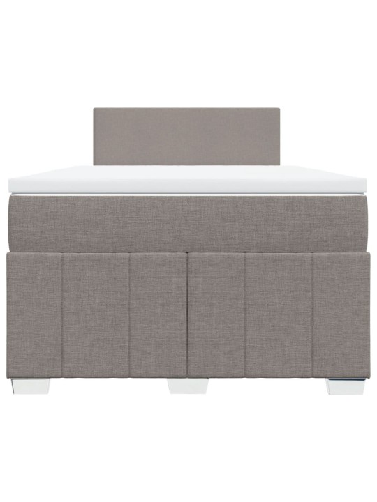Box spring postel s matrací taupe 120x190 cm textil