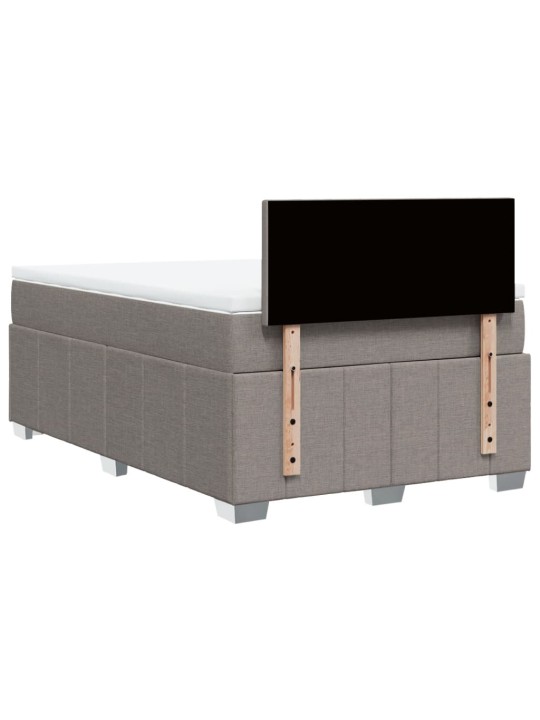 Box spring postel s matrací taupe 120x190 cm textil