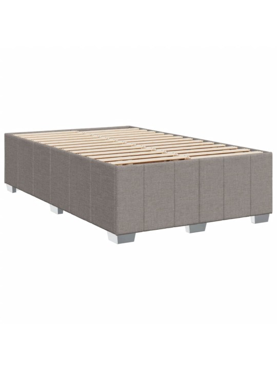 Box spring postel s matrací taupe 120x190 cm textil