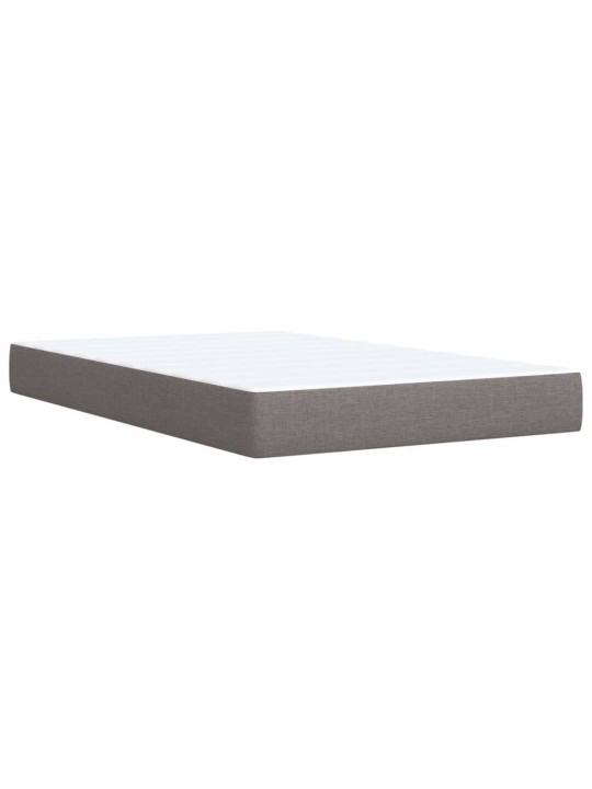 Box spring postel s matrací taupe 120x190 cm textil