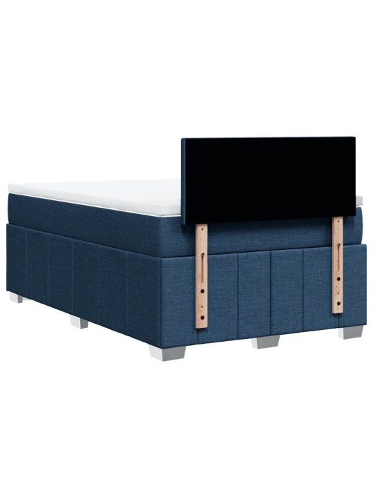 Box spring postel s matrací černá 120x190 cm textil