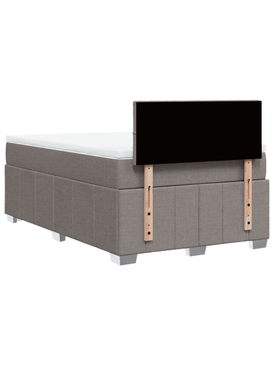 Box spring postel s matrací taupe 120x190 cm textil
