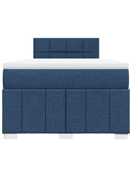 Box spring postel s matrací černá 120x190 cm textil