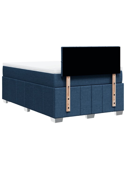 Box spring postel s matrací černá 120x190 cm textil