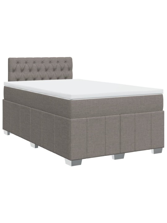 Box spring postel s matrací taupe 120x190 cm textil