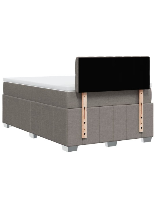 Box spring postel s matrací taupe 120x190 cm textil