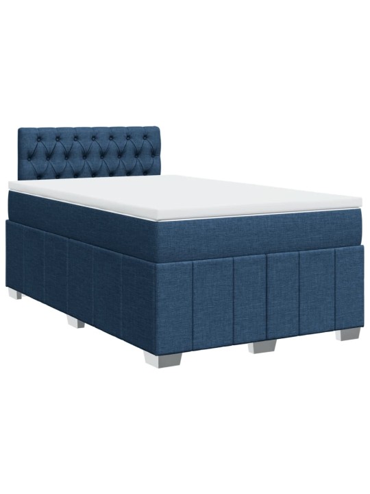 Box spring postel s matrací černá 120x190 cm textil