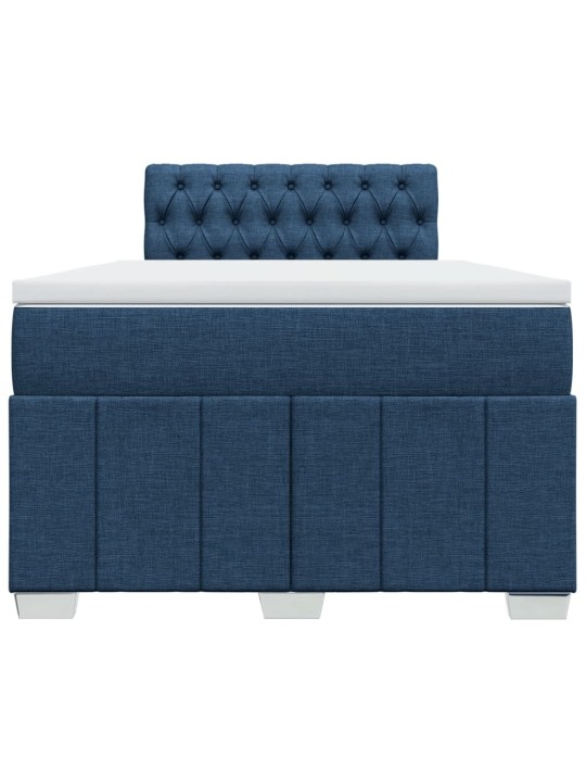 Box spring postel s matrací černá 120x190 cm textil