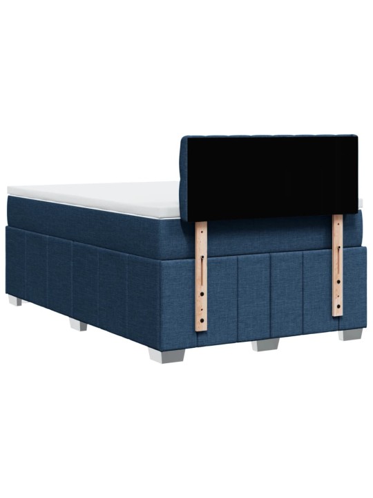 Box spring postel s matrací černá 120x190 cm textil