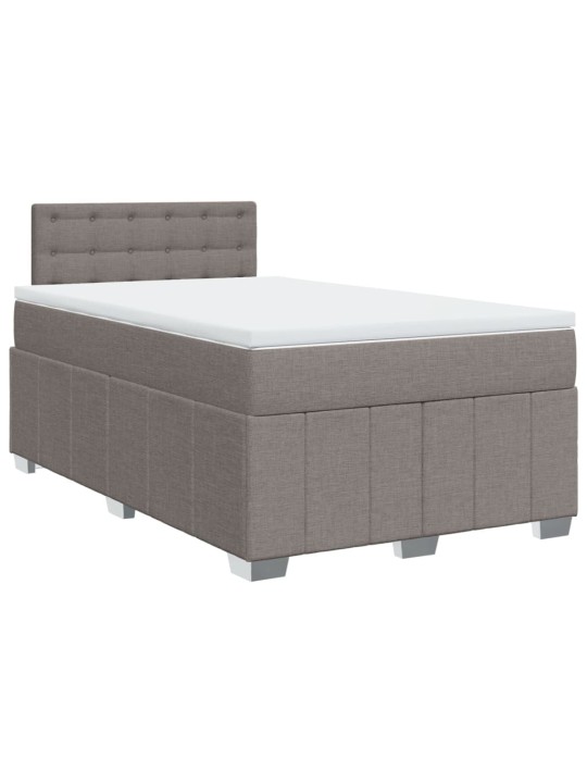 Box spring postel s matrací taupe 120x190 cm textil