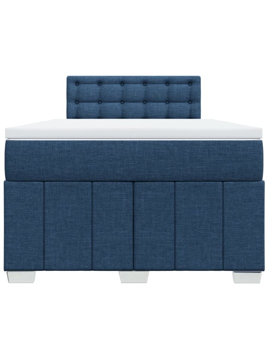 Box spring postel s matrací černá 120x190 cm textil