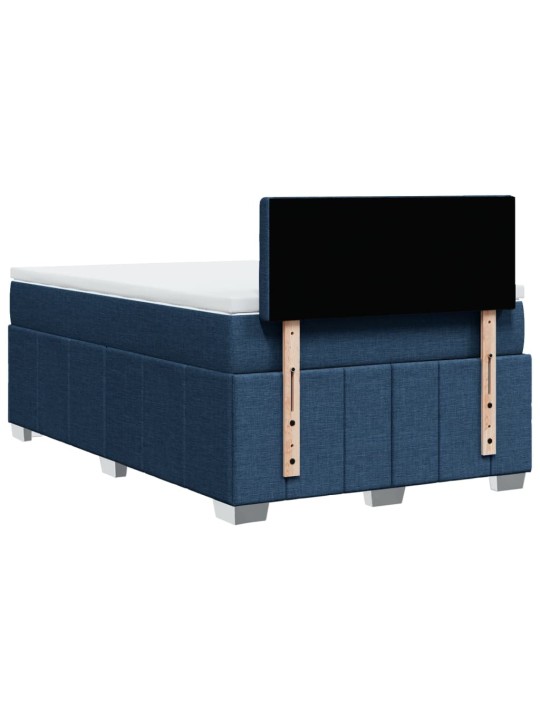 Box spring postel s matrací černá 120x190 cm textil