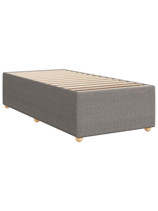 Box spring postel s matrací taupe 90x200 cm textil