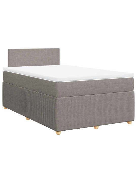 Box spring postel s matrací taupe 120x190 cm textil