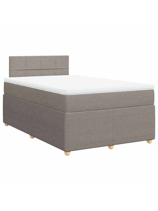 Box spring postel s matrací taupe 120x190 cm textil