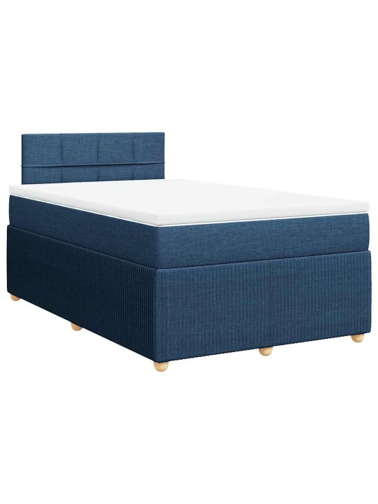 Box spring postel s matrací černá 120x190 cm textil