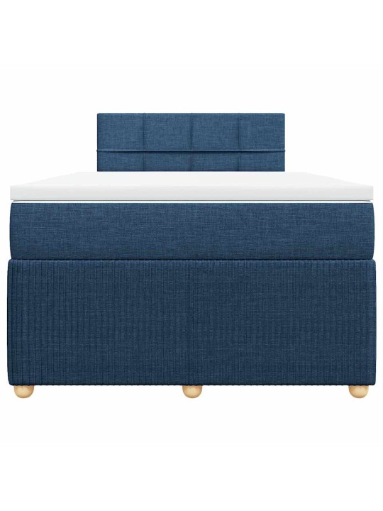 Box spring postel s matrací černá 120x190 cm textil