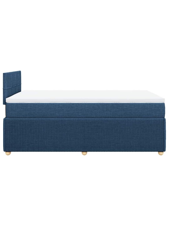 Box spring postel s matrací černá 120x190 cm textil
