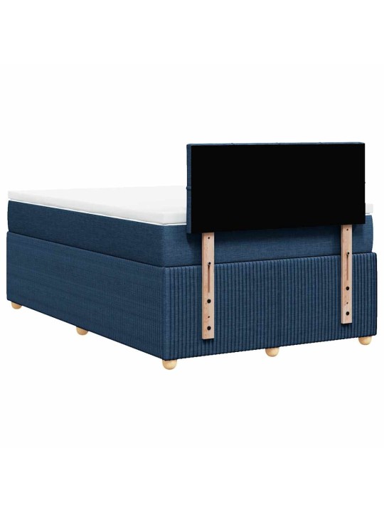 Box spring postel s matrací černá 120x190 cm textil