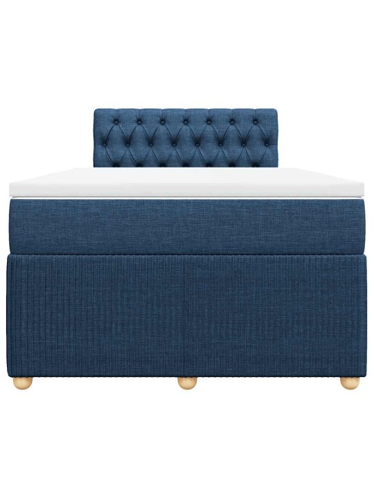 Box spring postel s matrací černá 120x190 cm textil