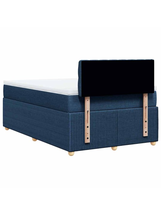 Box spring postel s matrací černá 120x190 cm textil