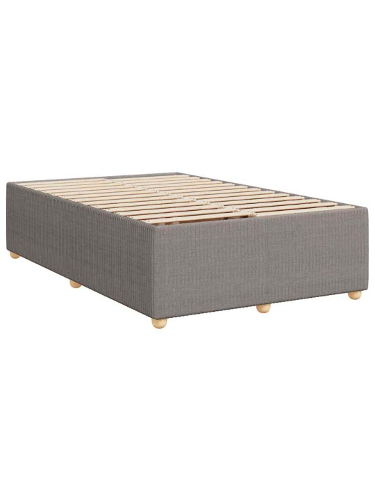 Box spring postel s matrací taupe 120x190 cm textil